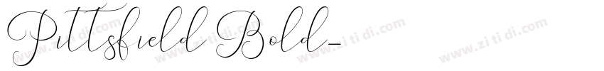 Pittsfield Bold字体转换